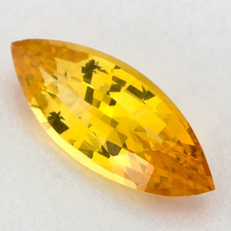 1.61 Carat Marquise Natural Yellow Sapphire
