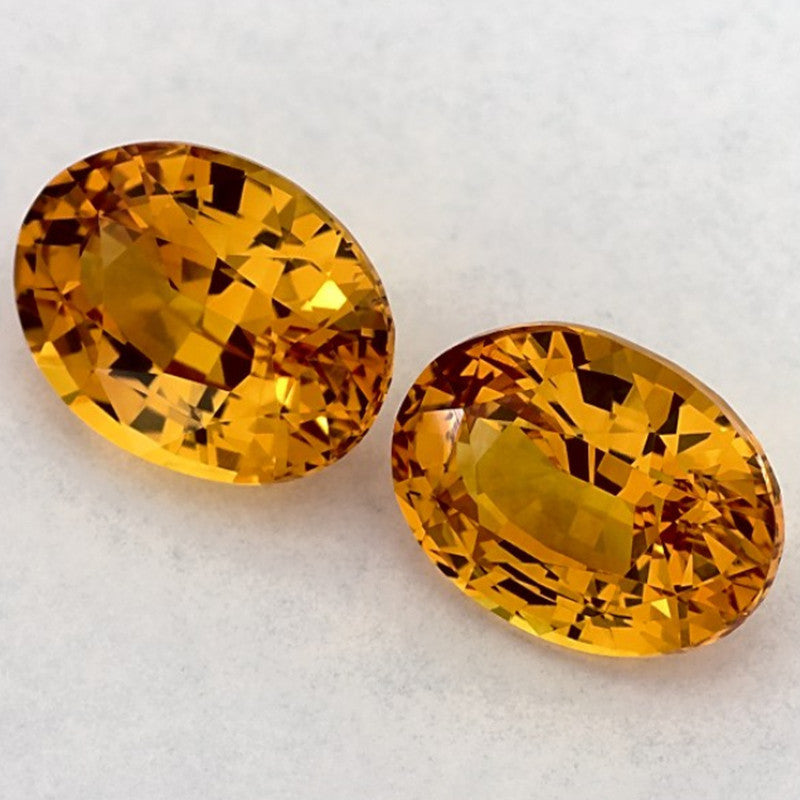 3.20 Total Carat Weight Oval Natural Yellow Sapphire
