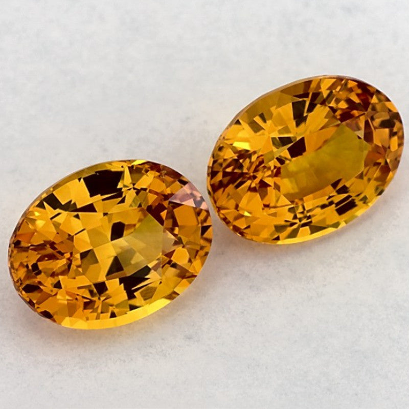 3.20 Total Carat Weight Oval Natural Yellow Sapphire