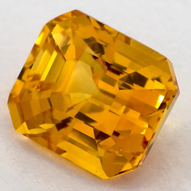 2.54 Carat Emerald Natural Yellow Sapphire