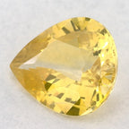 1.87 Carat Pear Natural Yellow Sapphire