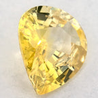 1.87 Carat Pear Natural Yellow Sapphire