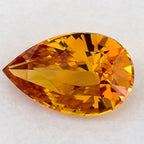 2.09 Carat Pear Natural Yellow Sapphire