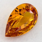 2.09 Carat Pear Natural Yellow Sapphire