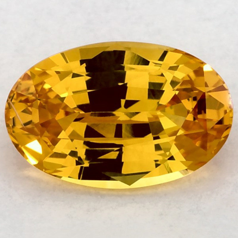 2.51 Carat Oval Natural Yellow Sapphire