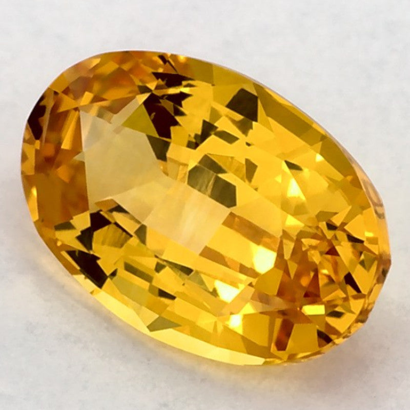 2.51 Carat Oval Natural Yellow Sapphire
