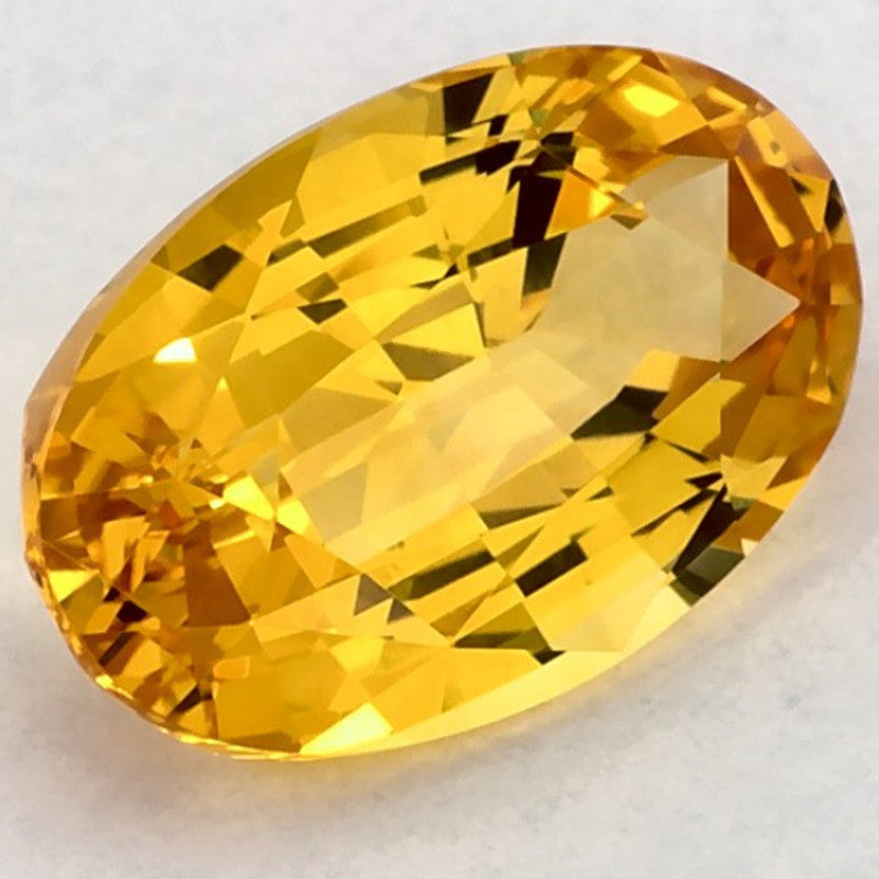 2.51 Carat Oval Natural Yellow Sapphire
