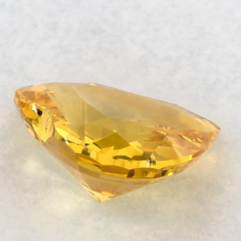 2.02 Carat Heart Natural Yellow Sapphire