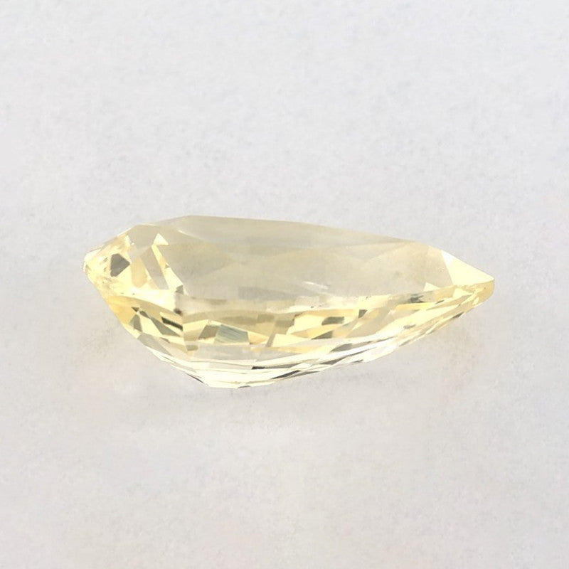 2.01 Carat Pear Natural Yellow Sapphire