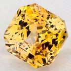 3.62 Carat Radiant Natural Yellow Sapphire