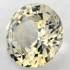 2.89 Carat Round Natural Yellow Sapphire