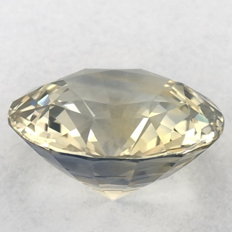 2.89 Carat Round Natural Yellow Sapphire