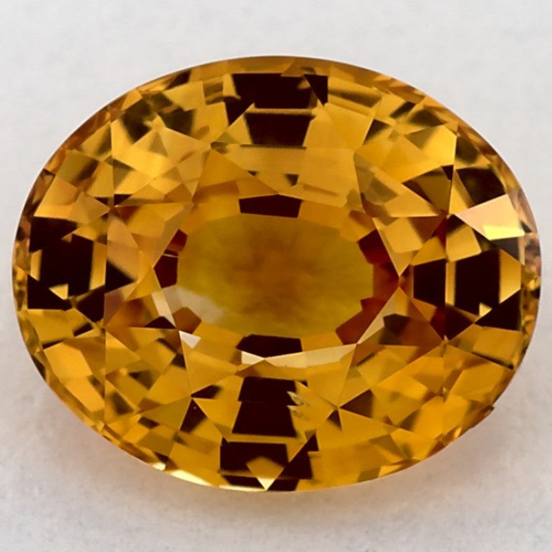 2.97 Carat Oval Natural Yellow Sapphire