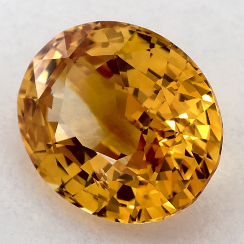 2.97 Carat Oval Natural Yellow Sapphire