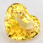 3.05 Carat Heart Natural Yellow Sapphire