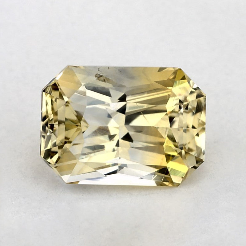 3.07 Carat Radiant Natural Yellow Sapphire