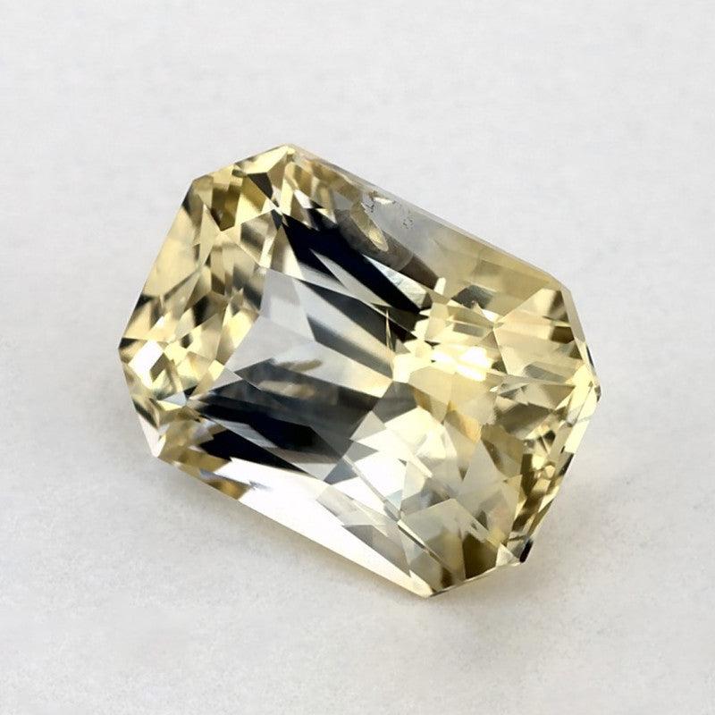 3.07 Carat Radiant Natural Yellow Sapphire