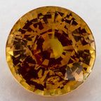 4.16 Carat Round Natural Yellow Sapphire