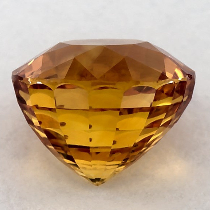 4.16 Carat Round Natural Yellow Sapphire