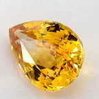 4.06 Carat Pear Natural Yellow Sapphire
