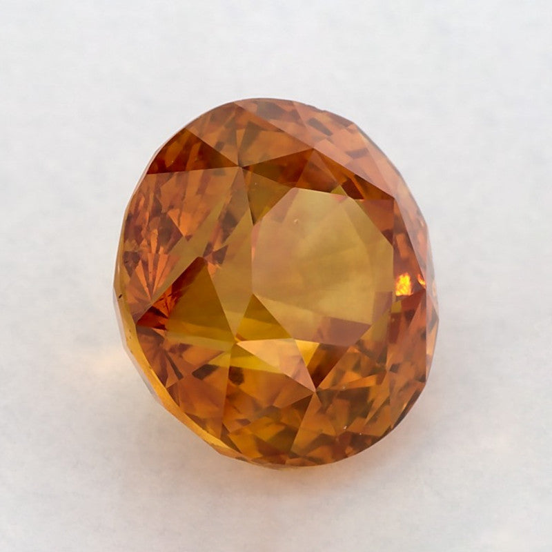 4.88 Carat Round Natural Yellow Sapphire