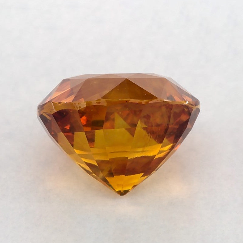 4.88 Carat Round Natural Yellow Sapphire