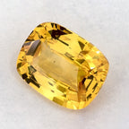 3.86 Carat Cushion Natural Yellow Sapphire