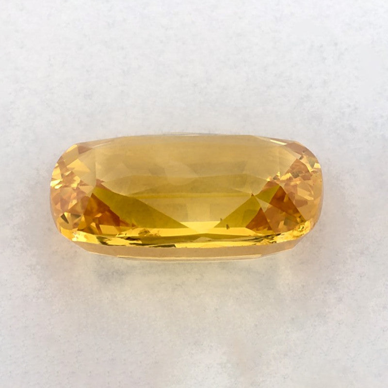 3.86 Carat Cushion Natural Yellow Sapphire