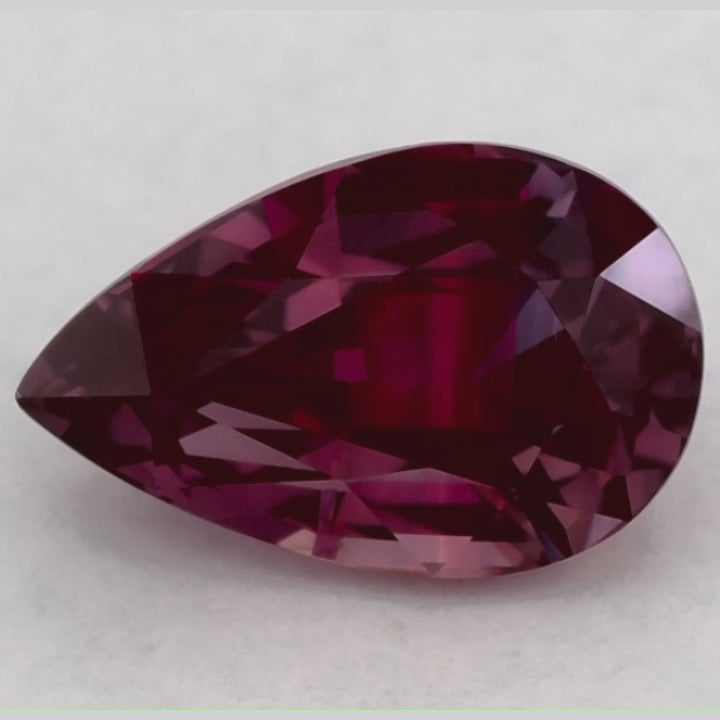 2.06 Carat Pear Natural Pink Sapphire