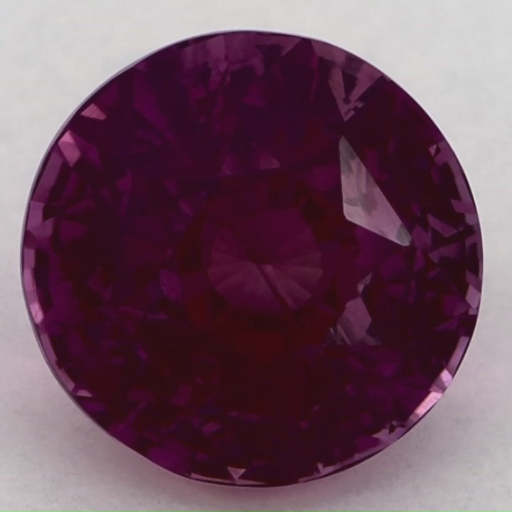 3.66 Carat Round Natural Pink Sapphire
