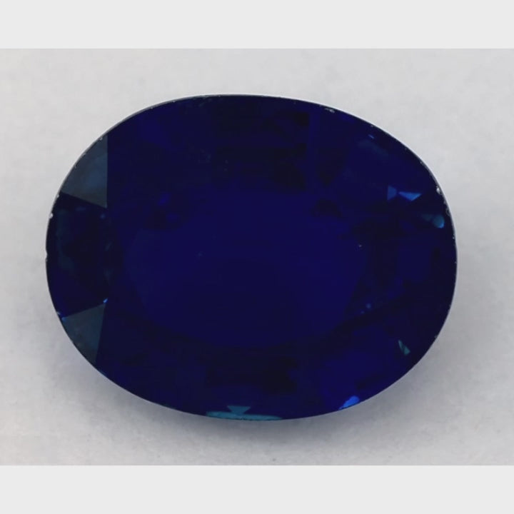 2.46 Carat Oval Natural Blue Sapphire