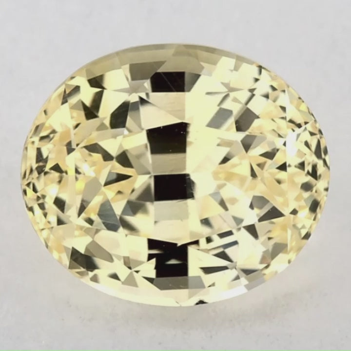 3.04 Carat Oval Natural Yellow Sapphire