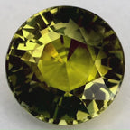 2.01 Carat Round Natural Green Sapphire