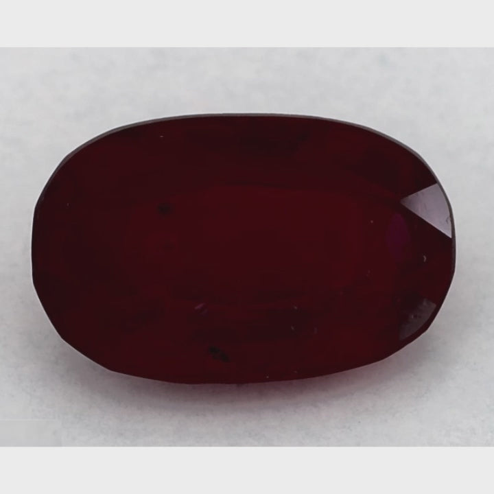 3.20 Carat Oval Natural Red Ruby