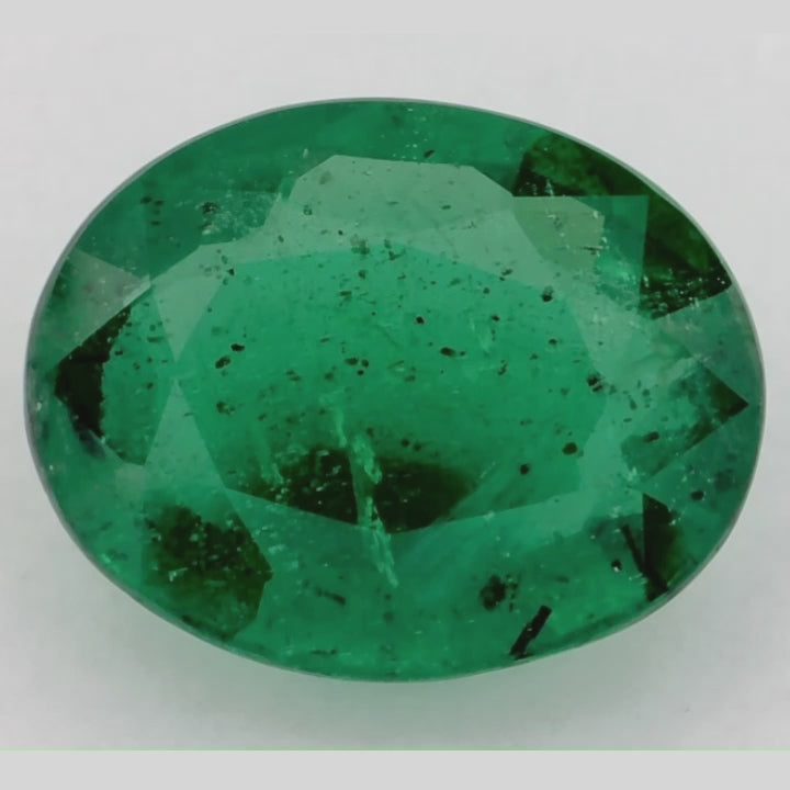 2.89 Carat Oval Natural Green Emerald
