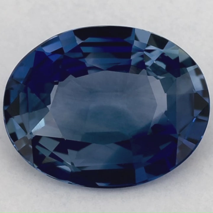 3.50 Carat Oval Natural Blue Sapphire