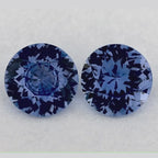3.46 Carat Round Natural Blue Sapphire