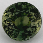 2.03 Carat Round Natural Green Sapphire