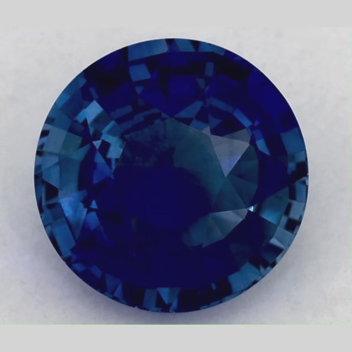 5.11 Carat Round Natural Blue Sapphire
