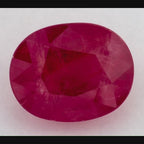 3.00 Carat Oval Natural Red Ruby