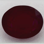 3.08 Carat Oval Natural Red Ruby