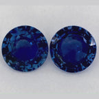 2.82 Carat Round Natural Blue Sapphire