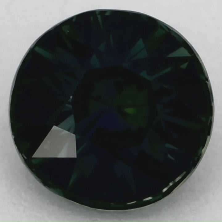 2.07 Carat Round Natural Green Sapphire