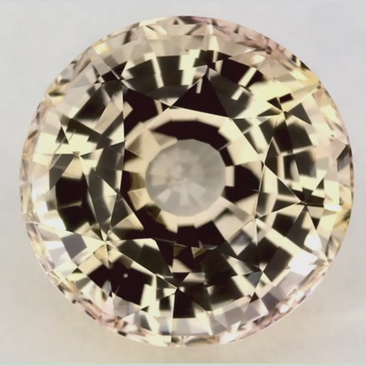 6.01 Carat Round Natural Yellow Sapphire