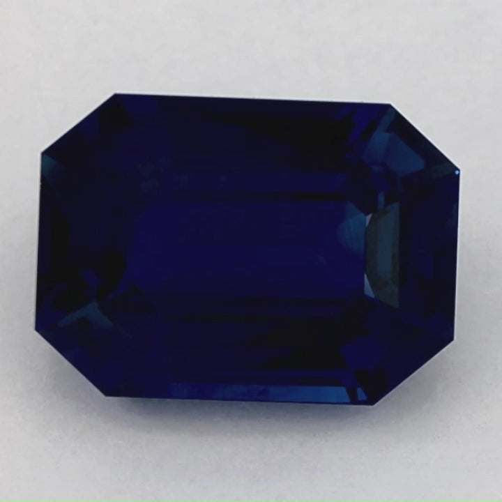 5.69 Carat Emerald Natural Blue Sapphire
